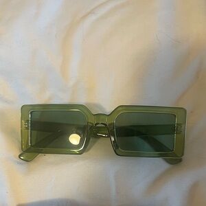 green sunglasses!